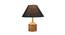 Judy Blue Natural Fiber Shade Table Lamp with Natural  Wooden Base (Blue) by Urban Ladder - Front View Design 1 - 610877