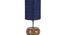 Penelope Blue Natural Fiber Shade Table Lamp with Natural  Wooden Base (Blue) by Urban Ladder - Ground View Design 1 - 610922