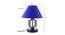 Euell Blue Fabric Shade Table Lamp with Black  Iron  Base (Blue) by Urban Ladder - Design 1 Dimension - 611000