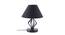 Maisey Black Fabric Shade Table Lamp with Black  Iron  Base (Black) by Urban Ladder - Front View Design 1 - 611071