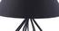 Maisey Black Fabric Shade Table Lamp with Black  Iron  Base (Black) by Urban Ladder - Design 1 Side View - 611099