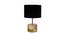 Millerd Black Fabric Shade Table Lamp with Natural  Wooden Base (Black) by Urban Ladder - Design 1 Side View - 611104