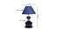 Emery Blue Natural Fiber Shade Table Lamp with Black  Iron  Base (Blue) by Urban Ladder - Design 1 Dimension - 611116