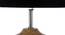 Isabel Black Fabric Shade Table Lamp with Natural  Wooden Base (Black) by Urban Ladder - Ground View Design 1 - 611125