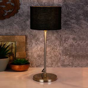 Jones Black Fabric Shade Table Lamp with Steel Steel Base-image-23