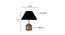 Isabel Black Fabric Shade Table Lamp with Natural  Wooden Base (Black) by Urban Ladder - Design 1 Dimension - 611181