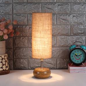 Naomi Beige Natural Fiber Shade Table Lamp with Natural Wooden Base-image-6