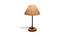 Kylian Beige Natural Fiber Shade Table Lamp with Natural  Wood & Iron  Base (Beige) by Urban Ladder - Front View Design 1 - 611258