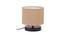 Durland Beige Natural Fiber Shade Table Lamp with Black  Iron  Base (Beige) by Urban Ladder - Front View Design 1 - 611275