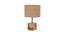 Emmery Beige Natural Fiber Shade Table Lamp with Natural  Wooden Base (Beige) by Urban Ladder - Front View Design 1 - 611278