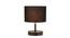 Vendela Black Fabric Shade Table Lamp with Black  Iron  Base (Black) by Urban Ladder - Front View Design 1 - 611285