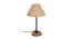 Kylian Beige Natural Fiber Shade Table Lamp with Natural  Wood & Iron  Base (Beige) by Urban Ladder - Design 1 Side View - 611291