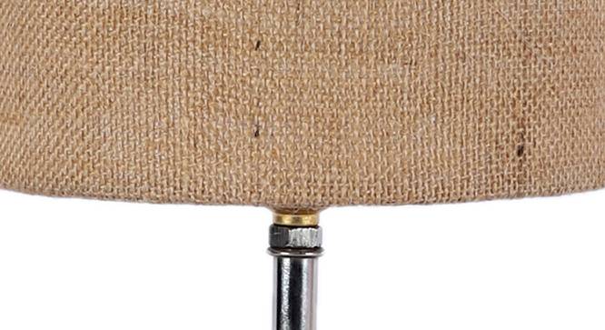 Emmery Beige Natural Fiber Shade Table Lamp with Natural  Wooden Base (Beige) by Urban Ladder - Design 1 Side View - 611308
