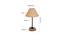 Kylian Beige Natural Fiber Shade Table Lamp with Natural  Wood & Iron  Base (Beige) by Urban Ladder - Design 1 Dimension - 611356