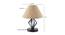 Rubie Beige Fabric Shade Table Lamp with Black  Iron  Base (Beige) by Urban Ladder - Design 1 Dimension - 611365