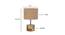 Emmery Beige Natural Fiber Shade Table Lamp with Natural  Wooden Base (Beige) by Urban Ladder - Design 1 Dimension - 611369