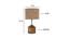 Edwidge Beige Natural Fiber Shade Table Lamp with Natural  Wooden Base (Beige) by Urban Ladder - Design 1 Dimension - 611371