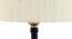 Toni Off White Fabric Shade Table Lamp with Black  Iron  Base (Off White) by Urban Ladder - Ground View Design 1 - 611398