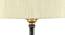 Palmyra Off White Fabric Shade Table Lamp with Natural  Wooden Base (Off White) by Urban Ladder - Ground View Design 1 - 611402