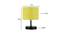 Cheney Yellow Natural Fiber Shade Table Lamp with Black  Iron  Base (Yellow) by Urban Ladder - Design 1 Dimension - 611498