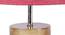 Camille Pink Natural Fiber Shade Table Lamp with Natural  Wooden Base (Pink) by Urban Ladder - Ground View Design 1 - 611533