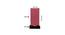 Kareem Pink Natural Fiber Shade Table Lamp with Black  Iron  Base (Pink) by Urban Ladder - Design 1 Dimension - 611536