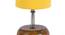 Maxine Yellow Fabric Shade Table Lamp with Natural  Wooden Base (Yellow) by Urban Ladder - Ground View Design 1 - 611549