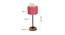 Heath Pink Natural Fiber Shade Table Lamp with Natural  Wood & Iron  Base (Pink) by Urban Ladder - Design 1 Dimension - 611613
