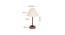 Jericho Off White Fabric Shade Table Lamp with Natural  Wood & Iron  Base (Off White) by Urban Ladder - Design 1 Dimension - 611614