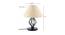 Colston Off White Fabric Shade Table Lamp with Black  Iron  Base (Off White) by Urban Ladder - Design 1 Dimension - 611638