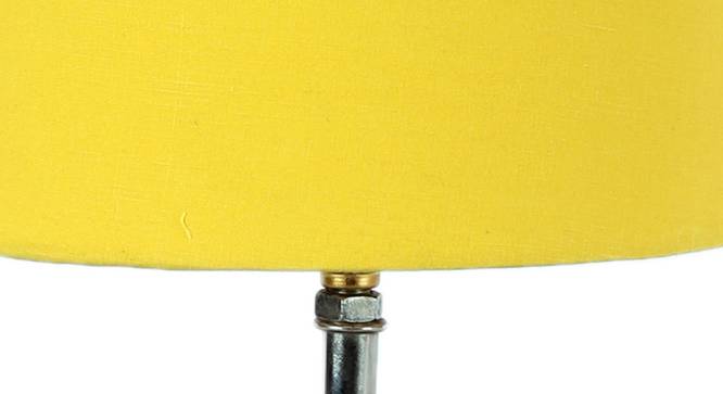 Mansell Yellow Fabric Shade Table Lamp with Natural  Wooden Base (Yellow) by Urban Ladder - Design 1 Side View - 611721