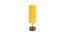 Maxine Yellow Fabric Shade Table Lamp with Natural  Wooden Base (Yellow) by Urban Ladder - Design 1 Side View - 611732