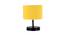 Zadie Yellow Fabric Shade Table Lamp with Black  Iron  Base (Yellow) by Urban Ladder - Design 1 Side View - 611734