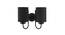 Scott Black Fabric Wall Light (Black) by Urban Ladder - Front View Design 1 - 611785