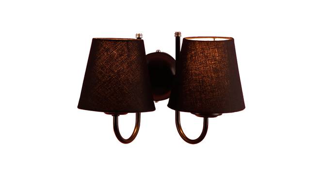 Terran Black Fabric Wall Light (Black) by Urban Ladder - Front View Design 1 - 611789