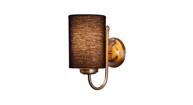 Shaunie Black Fabric Wall Light (Black) by Urban Ladder - Front View Design 1 - 611791
