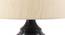 Rawnie Off White Fabric Shade Table Lamp with Black  Iron  Base (Off White) by Urban Ladder - Design 1 Side View - 611870