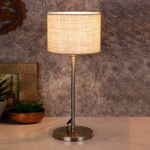 devansh Landry White Natural Fiber Shade Table Lamp with Steel Steel Base-picture-16