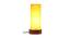 Amory Yellow Fabric Shade Table Lamp with Natural  Wooden Base (Yellow) by Urban Ladder - Front View Design 1 - 611944