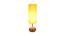 Maxine Yellow Fabric Shade Table Lamp with Natural  Wooden Base (Yellow) by Urban Ladder - Front View Design 1 - 611969