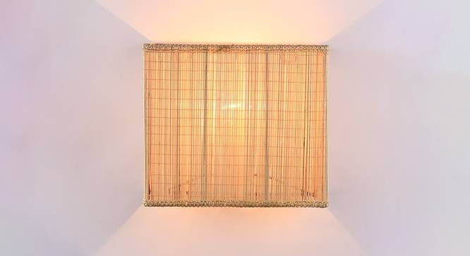 Stanton Beige Bamboo Wall Light (Beige) by Urban Ladder - Front View Design 1 - 611987