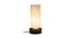 Dillon White Natural Fiber Shade Table Lamp with Black  Iron  Base (White) by Urban Ladder - Front View Design 1 - 611995