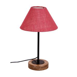 devansh Turner Pink Natural Fiber Shade Table Lamp with Natural Wood & Iron Base-picture-20