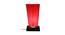 Dennis Red Fabric Shade Table Lamp with Black  Iron  Base (Red) by Urban Ladder - Front View Design 1 - 612084