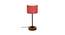 Heath Pink Natural Fiber Shade Table Lamp with Natural  Wood & Iron  Base (Pink) by Urban Ladder - Front View Design 1 - 612107