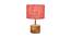 Hurst Pink Natural Fiber Shade Table Lamp with Natural  Wooden Base (Pink) by Urban Ladder - Front View Design 1 - 612119