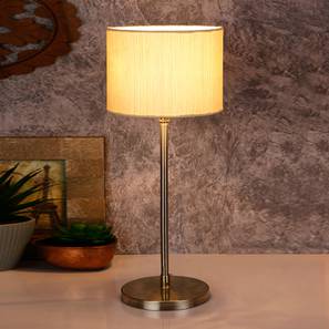 Riggs Off White Fabric Shade Table Lamp with Steel Steel Base-image-14