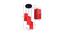 Alijah Red Fabric Cluster Hanging Light (Red) by Urban Ladder - Design 1 Dimension - 612225