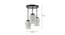Zaiden Multicolor Glass Cluster Hanging Light (Multicolor) by Urban Ladder - Design 1 Dimension - 612249
