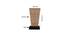 Khari Beige Bamboo Shade Table Lamp with Black  Iron  Base (Beige) by Urban Ladder - Design 1 Dimension - 612276